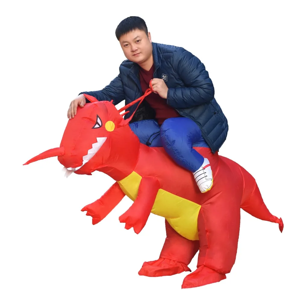 Inflatable Dinosaur Costumes Halloween Cosplay Costume (9)
