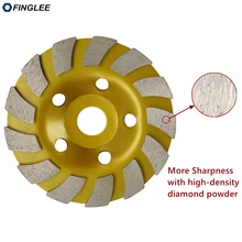 FINGLEE 4inch/5inch Inner 22.23mm Diamond Wheel Disc Bowl Grinding Cup Concrete Granite Marble Polishing Pads Masonry Tools