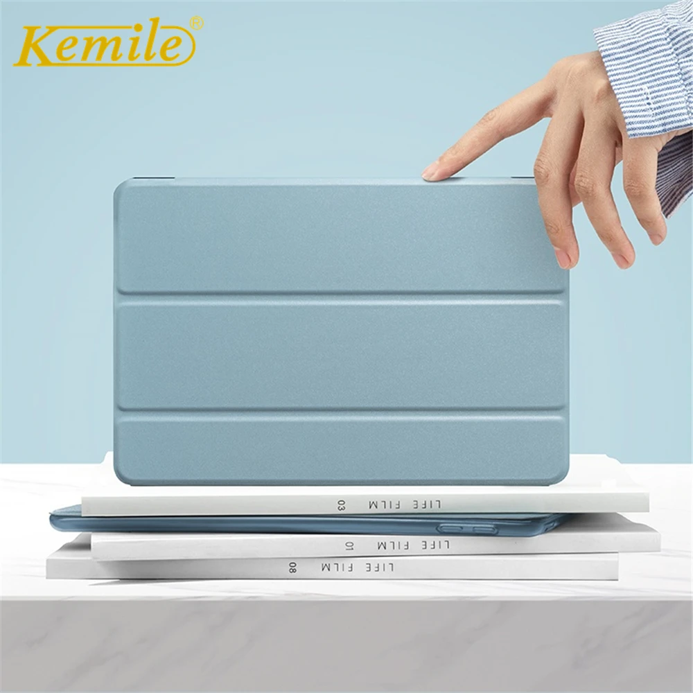 Чехол Kemile для iPad Air 3 10 5 2019 чехол ультра-тонкий трехслойный умный легкий с