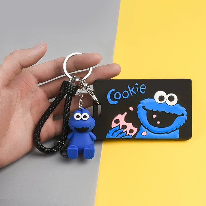 

Cute Cartoon Credit Card Key Holder Keychain Men Women Cactus Student Card Cover Bag Bank Bus ID Bank Key Case Mini Card D153