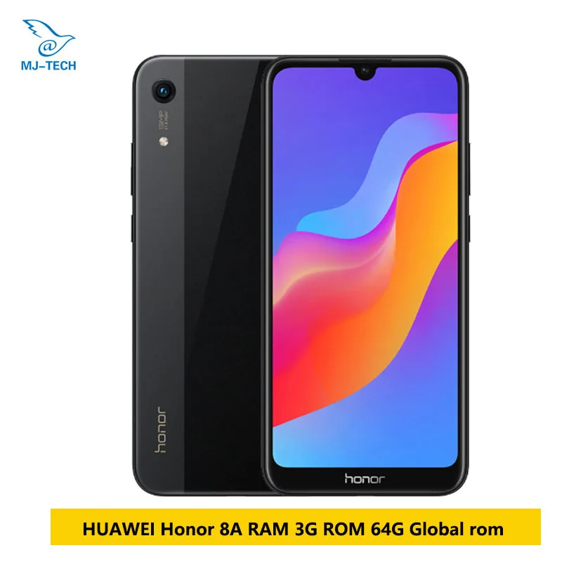 Смартфон Honor 8A 3 + 64 ГБ Android 9 0 8 ядер 6 09 дюйма 1560x720 двойная камера 3020 мА ч|Смартфоны| |