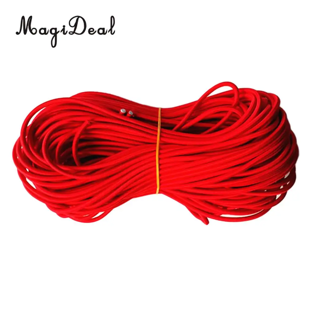 MagiDeal 5mm Marine Grade Strong Flexible Elastic Rubber Bungee Rope Shock Cord Tie Down Boat Caravan Trailer Tarp DIY UV Stable