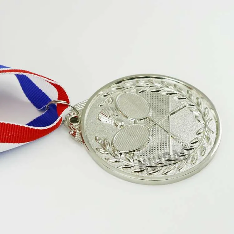 1 шт. диаметр 65 мм бадминтон медаль Badmintion Club Awards серебряный цвет спортивная медаль