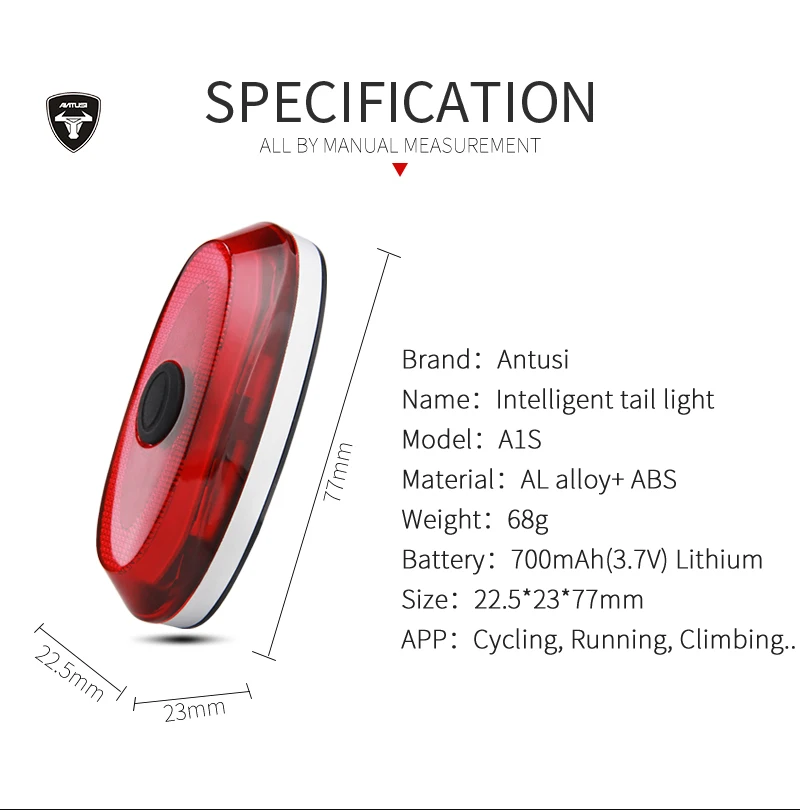 Discount Smart Taillight For Bicycle AUTO ON/OFF Brake Bike Bicycle Light USB Rechargeable LED Cycling Lamp Flashlight Bicycle Rear Light 4