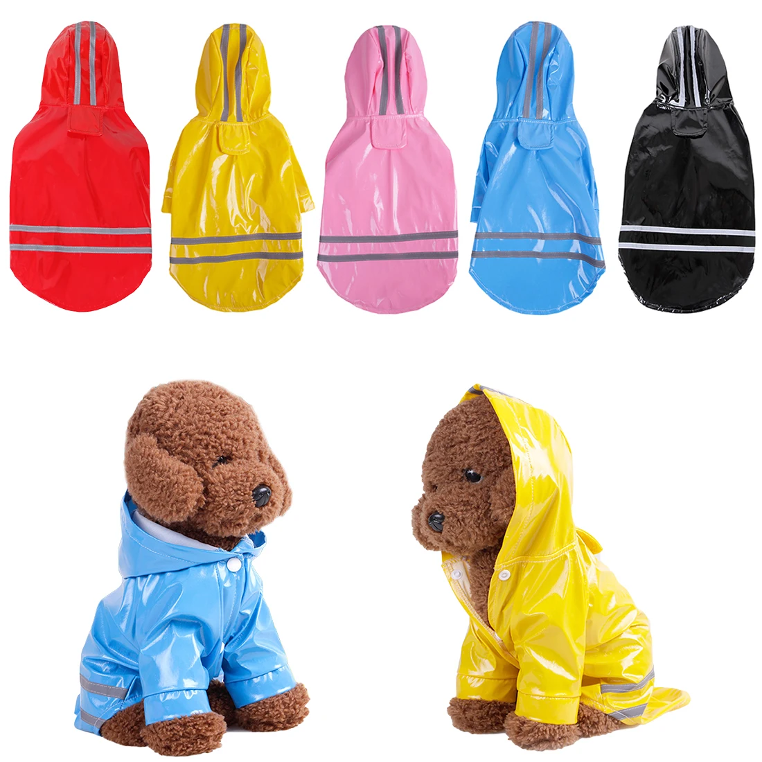 Outdoor Puppy Pet Rain Coat PVC Waterproof Rain Coat Pets Small Dogs