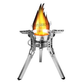 

1pc Field Portable gas stove Outdoor Stove Camping Equipment Hiking Picnic Foldable Expandable Split Gas Burners Stove