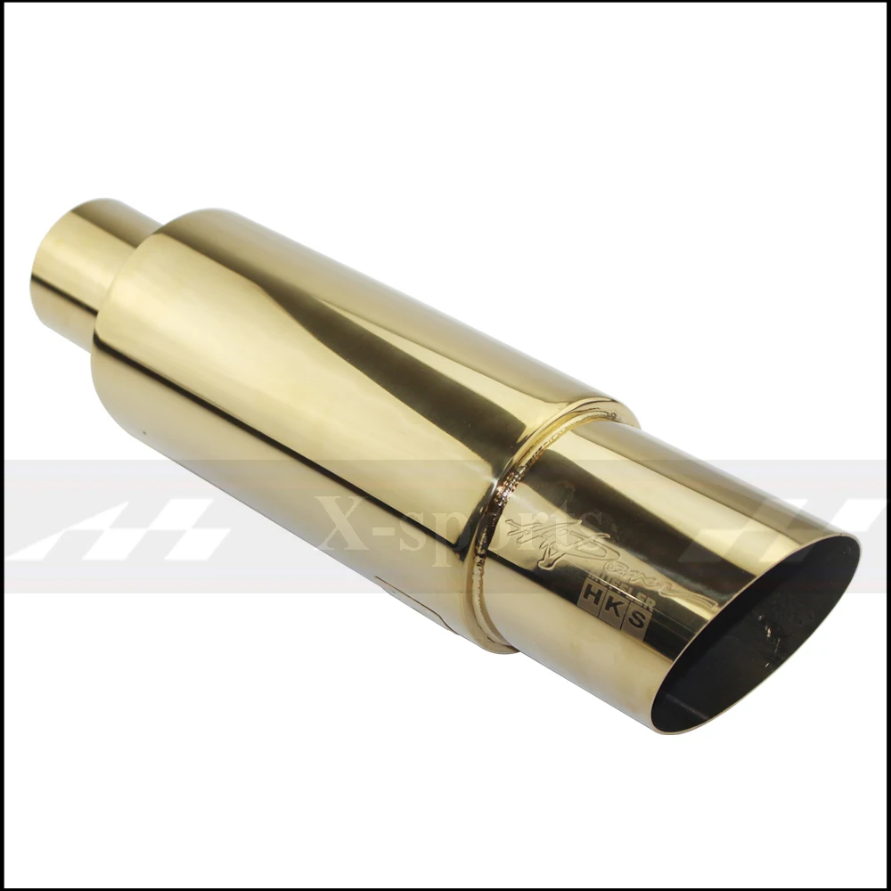 Car Exhaust Pipe Muffler Tail Pipe Universal Stainless Steel 304 Length 370mm Interface 51 57 63mm Outlet 89mm,car exhaust tail pipe