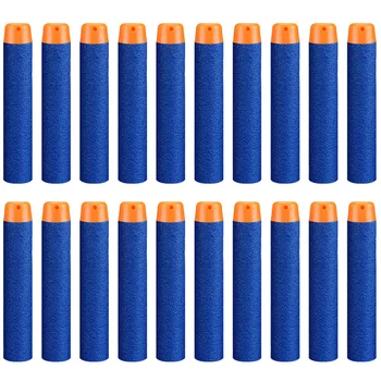 

60Pcs EVA Foam Sponge Kid Toys Gun Bullet Soft Dart Refill Bullets Big Hole Head Bullets for Nerf N-strike Elite Series Toy Guns