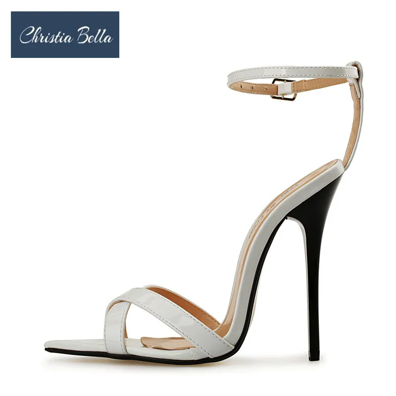 

Women Crossdress Sandals Summer Elegant 14cm Thin High Heels Wedding Party Shoes Peep Toe Pumps Fetish Sexy Nightclub Shoes