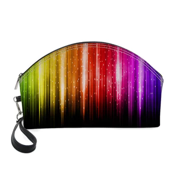 

FORUDESIGNS Tie Dye Petrol Rainbow 3D Print Cosmetic Bag Makeup Organizers Functional Bag Toiletry Kit Neceser Maquillage Femme