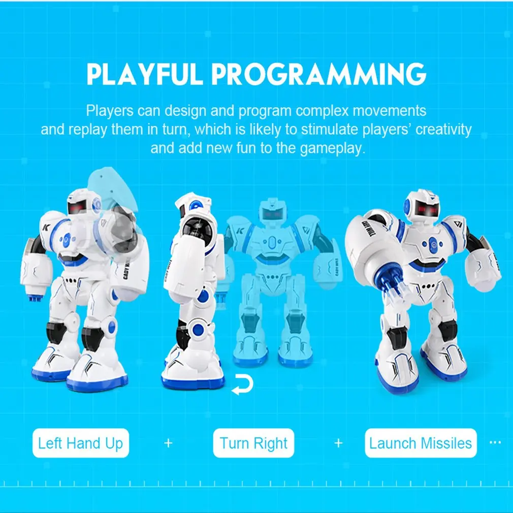 Robôs de Brinquedo para Crianças Mais Novo Controle Remoto Programável Defensor Robat Brinquedos Educativos Inteligente Musical Dança rc Presente 2020 22 Robôs de Brinquedo Para Crianças Presente