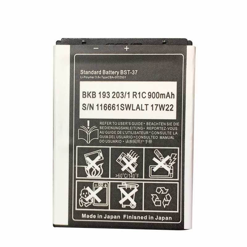 BST-37 3,7 V 900 мАч Замена телефон Батарея для sony Ericsson K608i Z530 K200i Z520i K750 K600i K610i J100i W810i W800i W710i