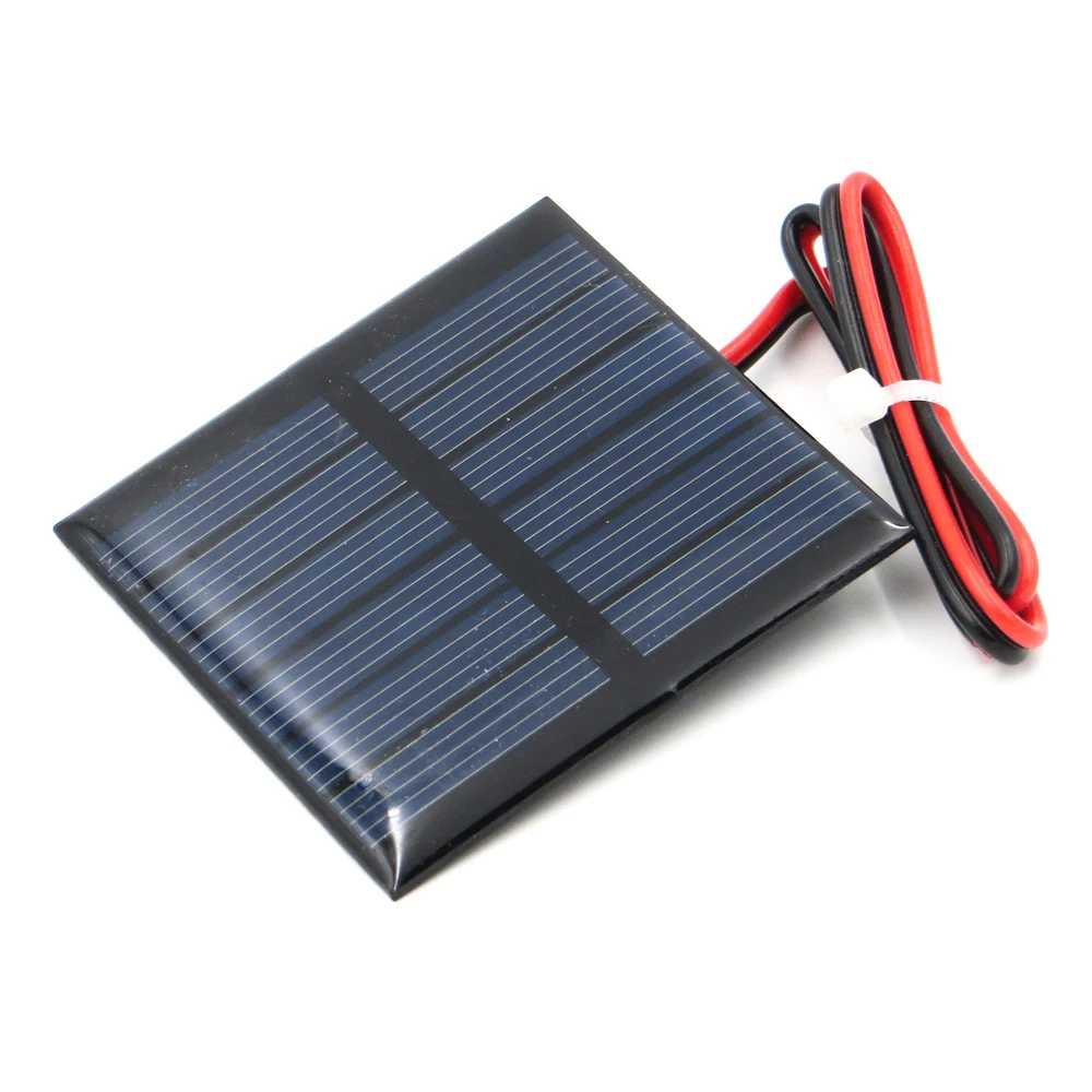 3V 120mA со светодиодной подсветкой из 30 см удлинитель Панели солнечные поликристаллические кремниевые DIY Батарея Зарядное устройство Модуль Мини солнечных батарей провод игрушка