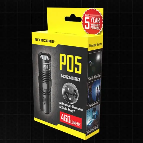 1 шт. Лучшая цена NITECORE P05 розовый/черный 18350 CREE U2 светодиодный Военный полицейский