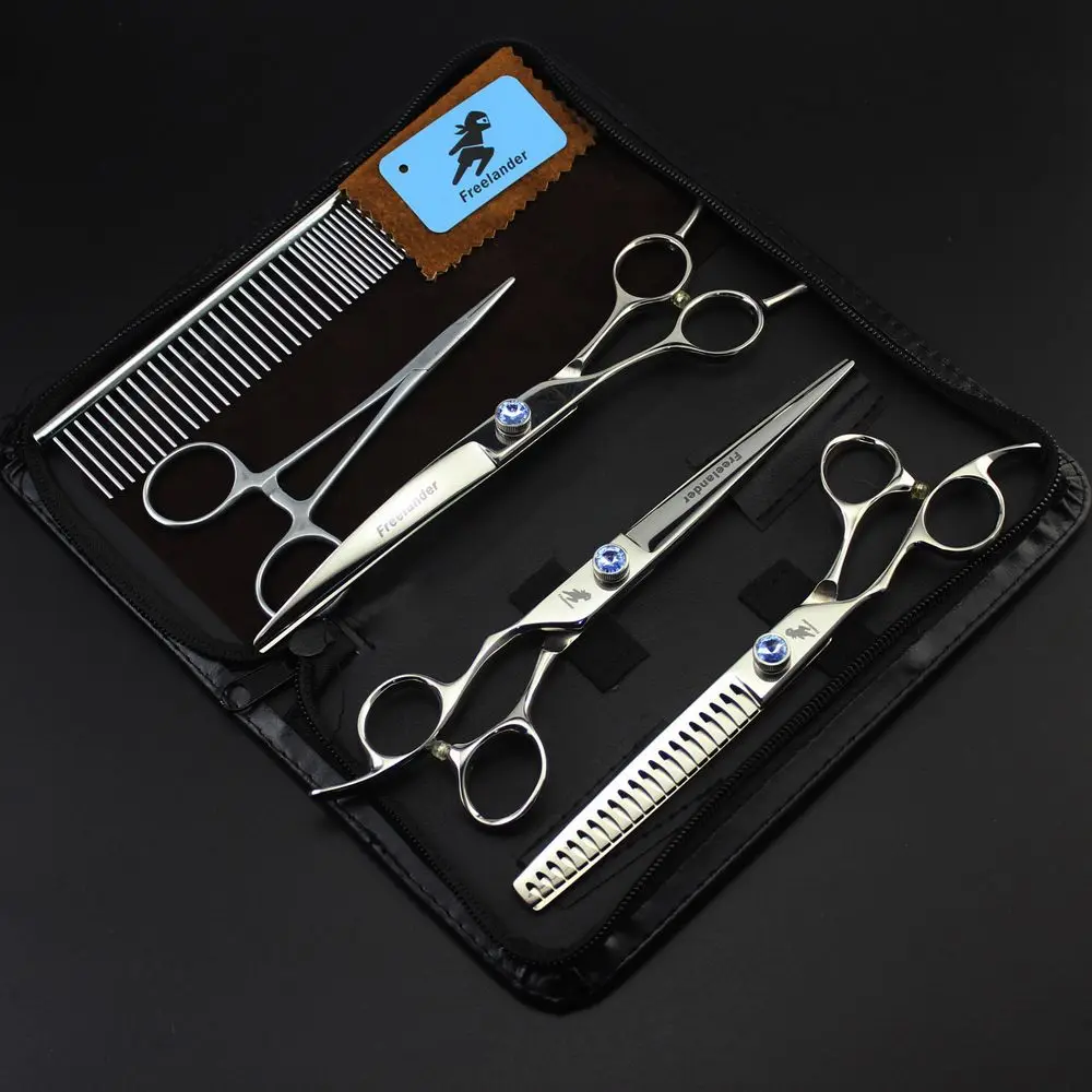 

Freelander High Quality 7 Inch Professional Pet Grooming Scissors Left Hand,Scissors For Dog Grooming,Dog Grooming Shears