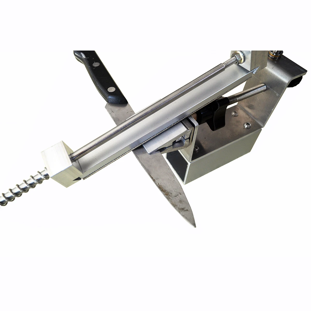 Новая кухонная точилка из алюминиевой стали, профессиональная точилка для кухонных ножей, точильные инструменты с фиксированным углом и алмазным точильным камнем