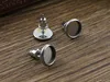 (Never Fade) 20pcs 6mm 8mm 10mm Stainless Steel Earring Base Studs Ear Cameo Settings Cabochon Base Tray Blank (With Back) ► Photo 3/3