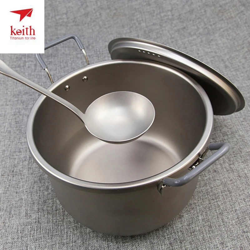  Three-piece Suit Keith Titanium Spatula Titanium Soup Spoon Colander Long Handle Cooking Shovel Kit - 33028473718