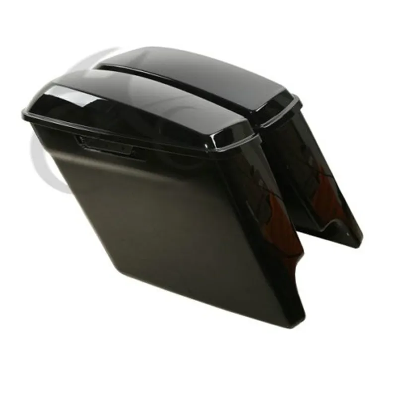 Motorcycle 5" Stretched Extended Saddlebags For Harley Touring Electra Glide Road King Road