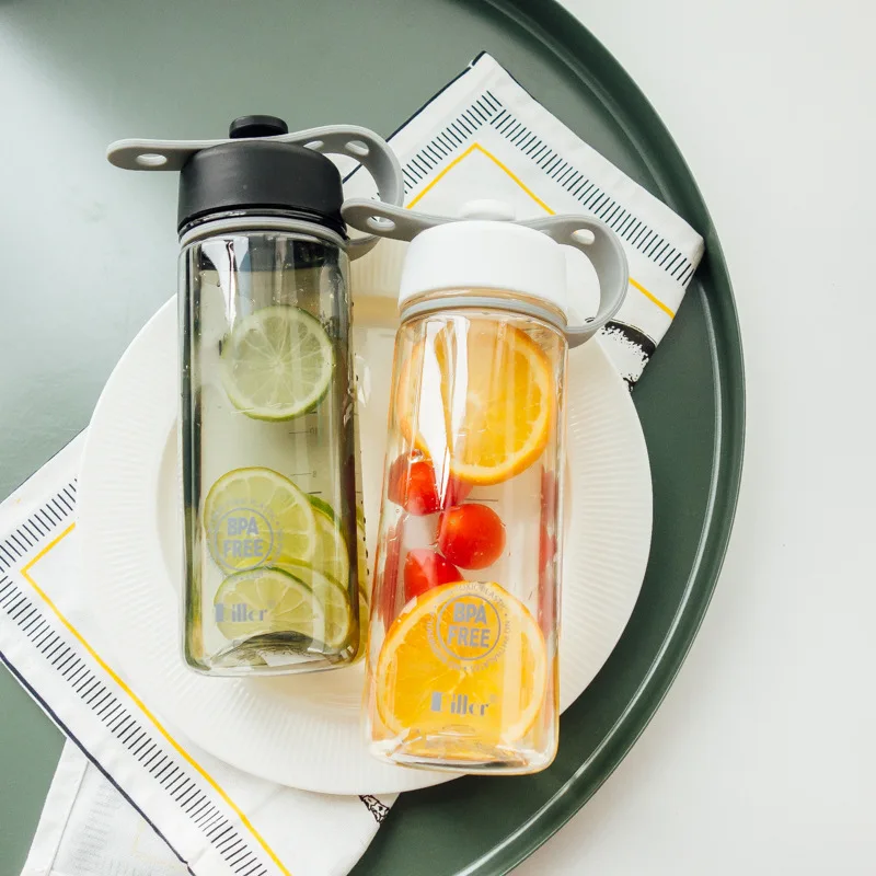 

500ML My Outdoor Camping Sport Bottles BPA Free Tritan Material Plastic Space Water Bottle with Rope Drinkwater