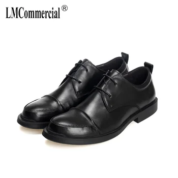 

High Quality Genuine Leather Shoes Men,Lace-Up Business Men Shoes,Men Dress Shoes soft bottom cowhide men designer shoes