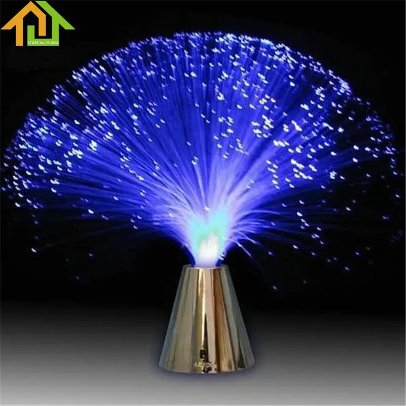 LED ססגוניות סיבים אופטי מנורת אור חג מרכזי חתונה Fiberoptic בLED ססגוניות סיבים אופטי מנורת