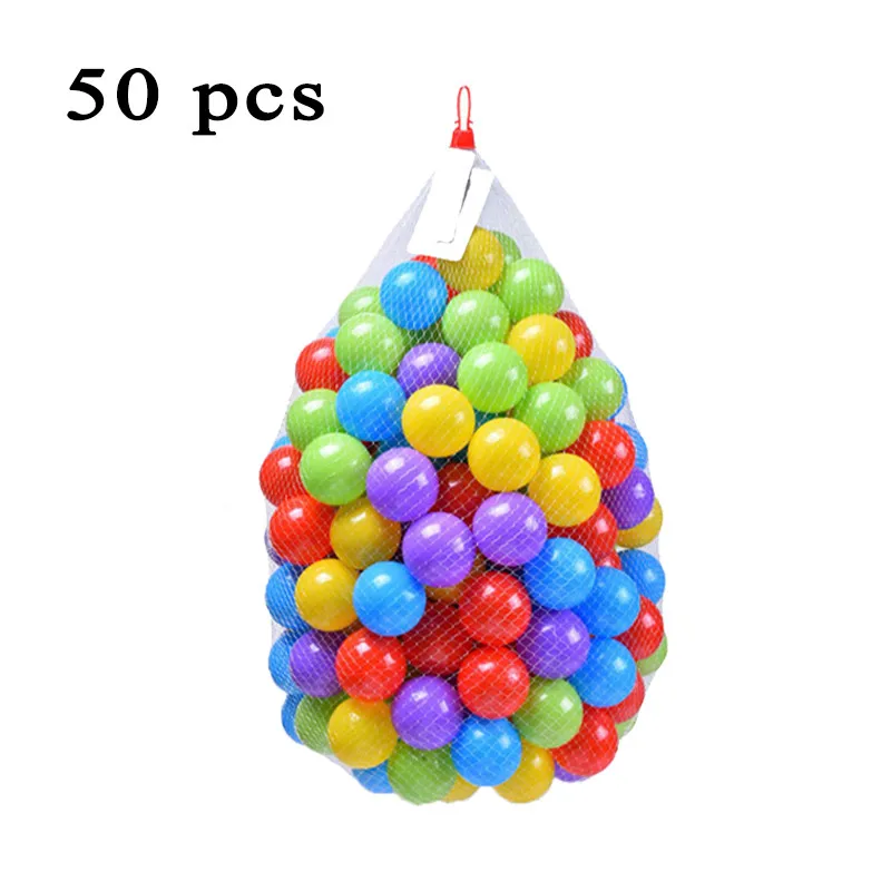 Colorful Ball Toys Inflatable Soft Plastic Ocean Ball Eco-Friendly Infant Baby Swim Pool Pit Tent Water Toys 50 100 200 Pcs Fun - Цвет: B-50