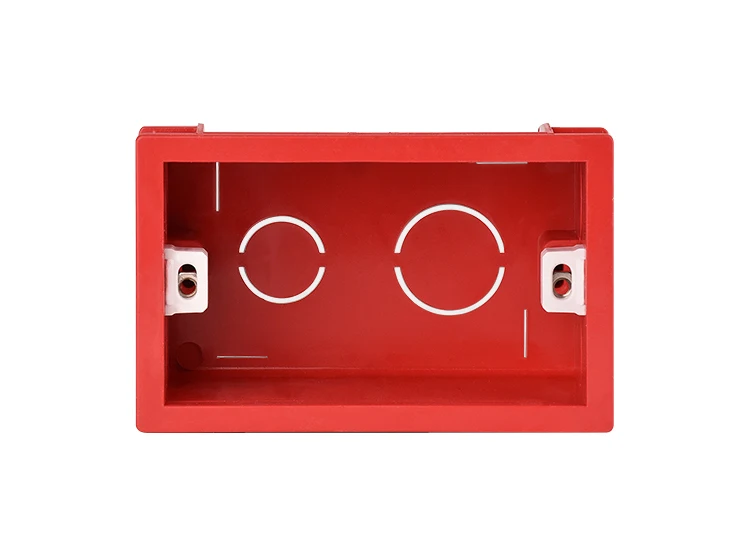 Пластиковая настенная пластина настенное крепление распределительная коробка тип 118 для огнестойкий Поликарбонат пластик - Цвет: RED 118type