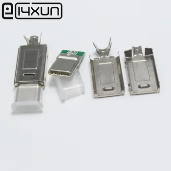 

Original 150Set USB 3.1 Type-C to Type C Plug Double-sided plug for DIY Charging Connector for OD 3.0mm2 Cable