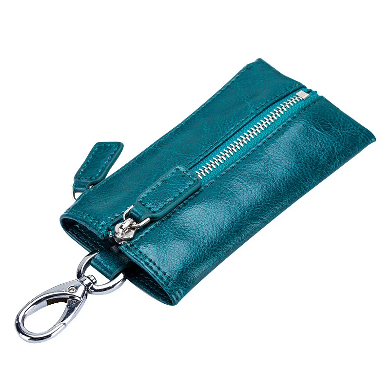 

Multifunctional Keybag Leather Men's Zipper Retro Zero Wallet Women's Car Keybag