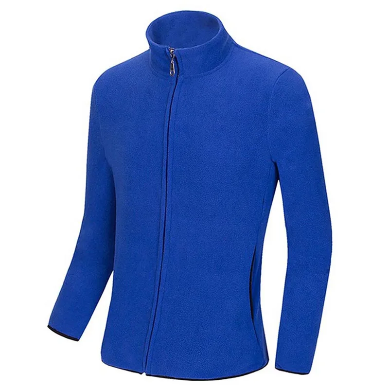 Распродажа, весенне-осенняя мужская уличная спортивная одежда для кемпинга, пеших прогулок, велоспорта, велосипеда, ветрозащитная Флисовая теплая флисовая куртка - Цвет: Dark Blue