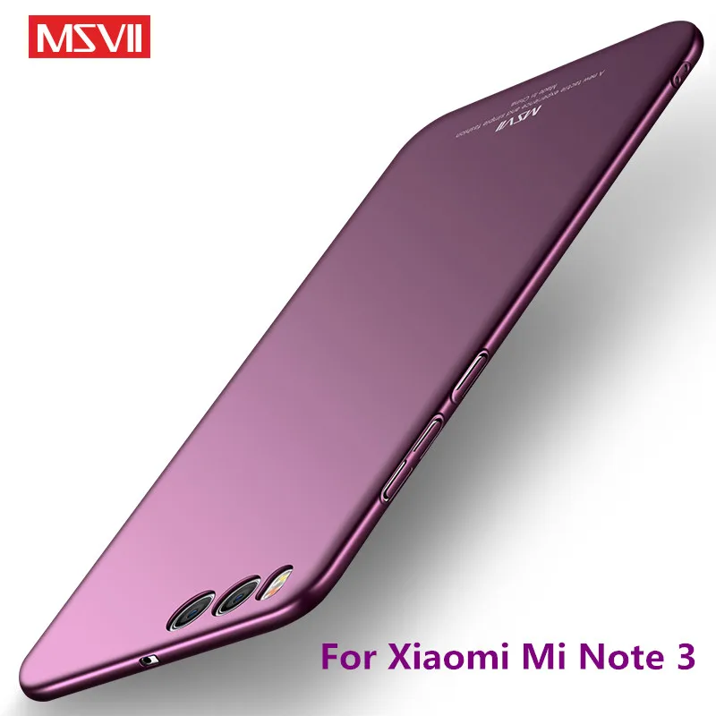 MSVII чехол для Xiaomi Mi Note 3 Ультратонкий жесткий защитный с полной защитой ПК