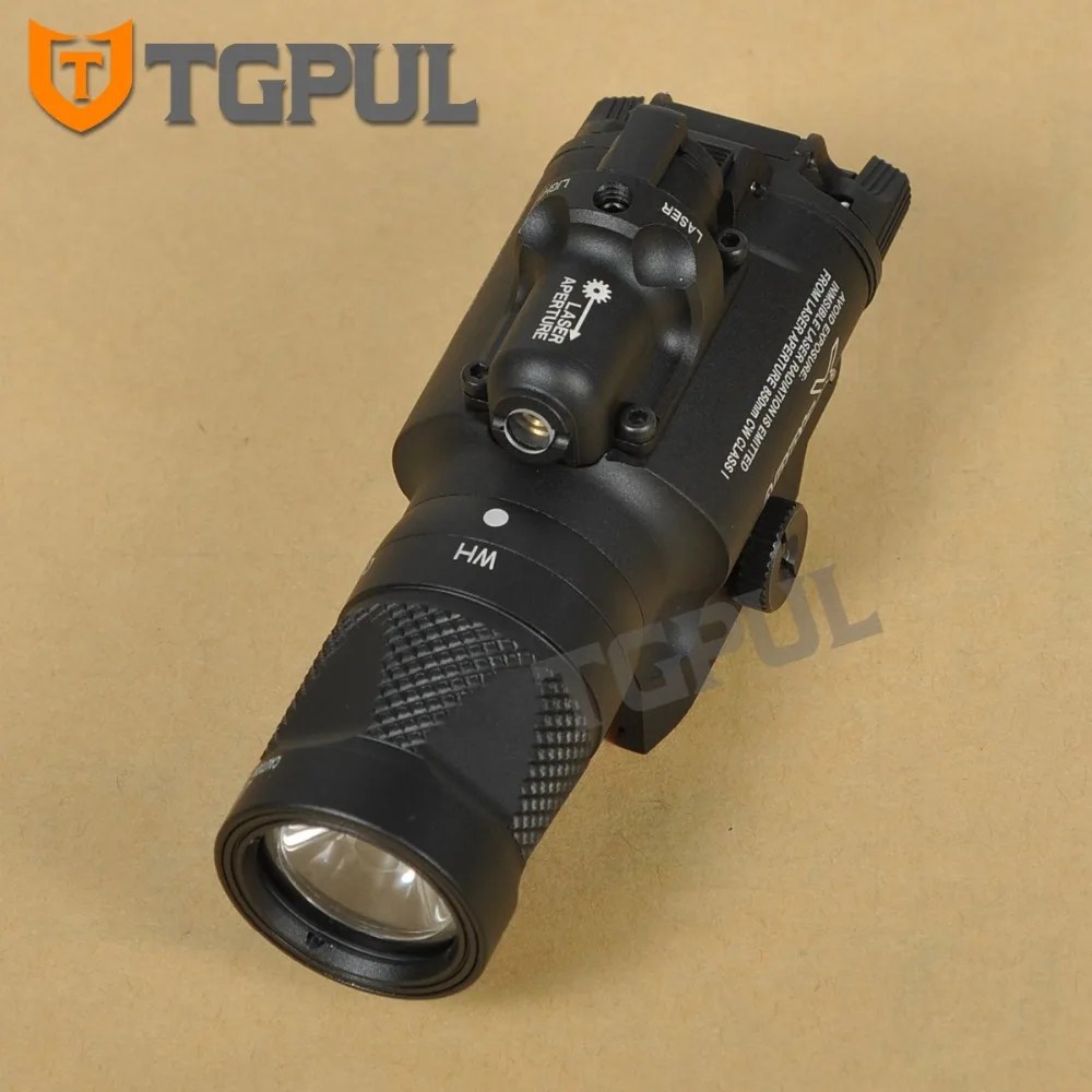 TGPUL Тактический X400V пистолет флэш светильник красный лазерный