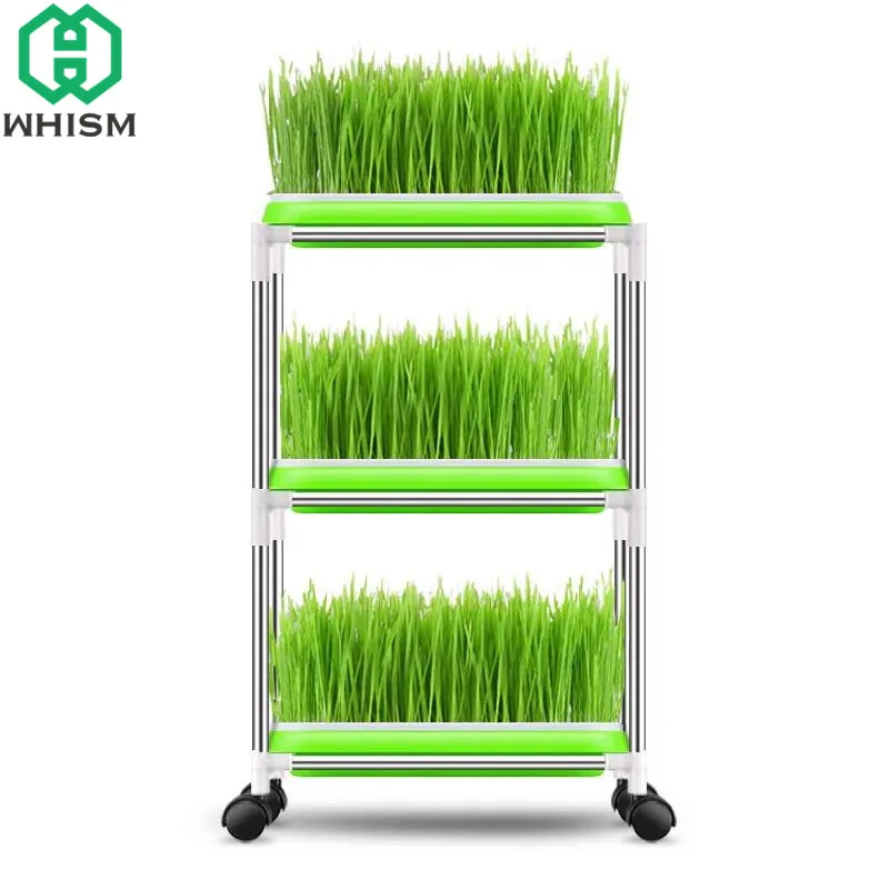 Whism Plastic Hydroponics Nursery Pots Garden Seeds Sprout Tray