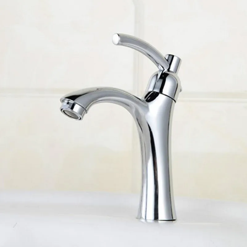 spedizione gratuita freddo singolo bagno rubinetto del bacino con lega di zinco lavandino rubinetto del bacino