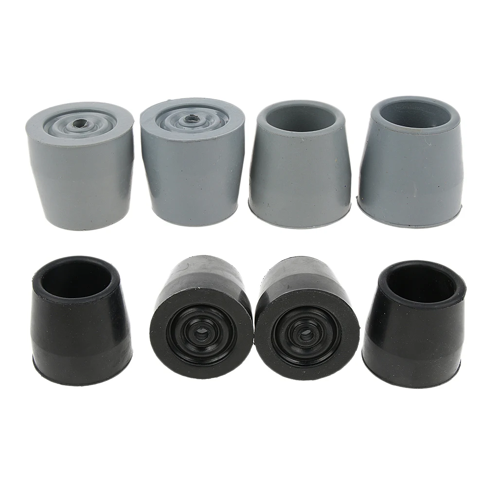 Jixista 10pcs Almohadillas de Asfalto Puntas de Goma para Bastones de Senderismo Paquete Puntas de Goma para Bastones de Senderismo Paquete de Almohadillas de Marcha n/órdica Pies