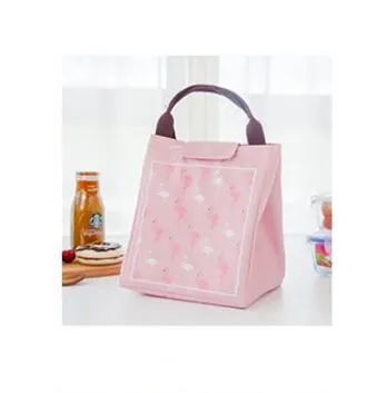 Бутылка для детского молока детская термоизоляционный для продуктов сумки Фламинго Водонепроницаемый Оксфордский Обед сумка для переноски согреться Термальность Портативный сумка - Цвет: pink