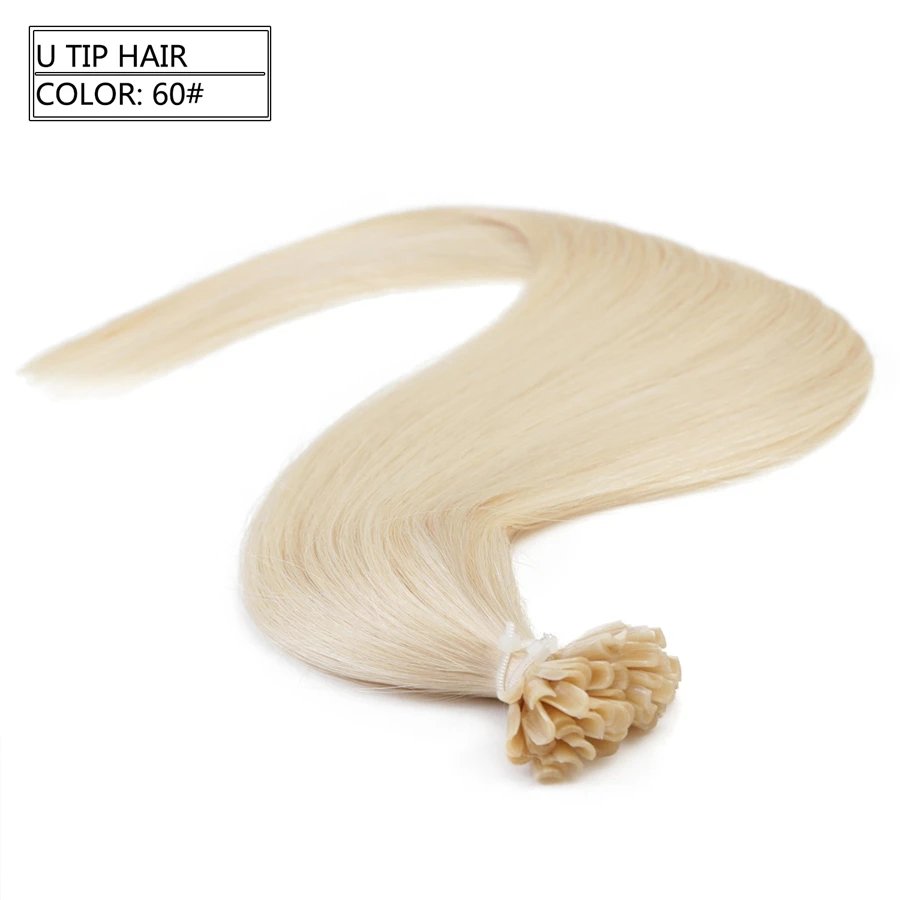 Neitsi прямые кератиновые капсулы человеческие волосы для наращивания ногтей u-кончик искусственные волосы одинаковой направленности предварительно скрепленные волосы расширение 1" 20" 2" 28" 25 шт - Цвет: #60