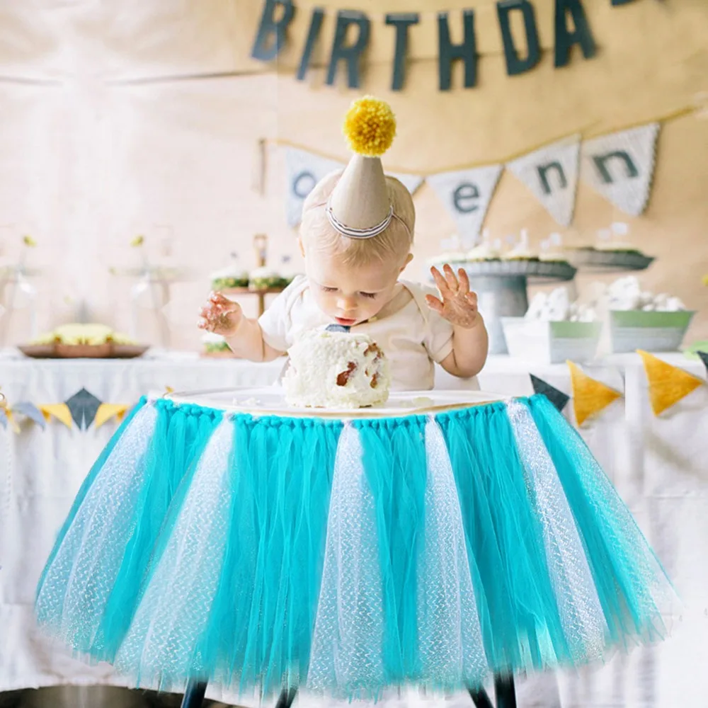 OurWarm Baby Shower Decorations Candy Table Skirt Gender Reveal Balloons Dessert Paper Gift Boxes Bags Kids Animal Party Favors