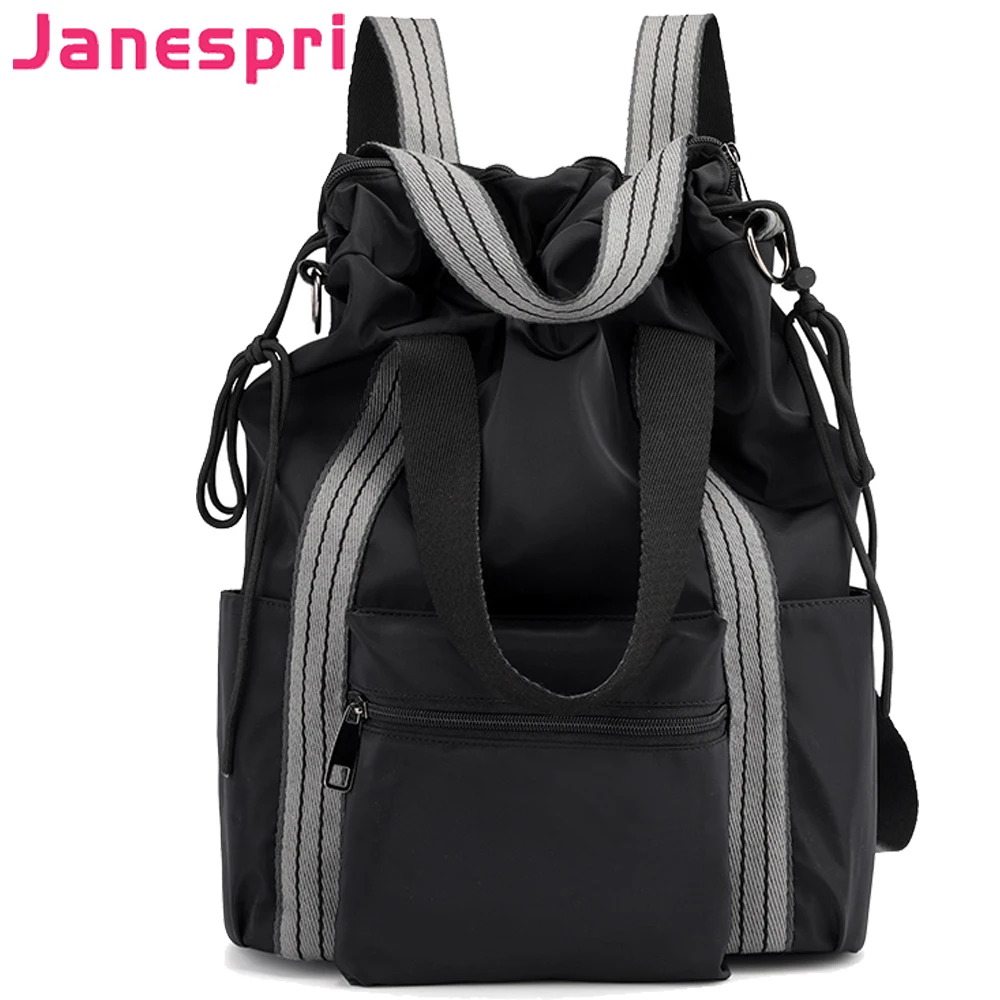 

JANESPRI Fashion New Women Backpack Lady Female Travel Satchel Rucksack Nylon Multifunctional Shoulder Bag Large Capacity 2018