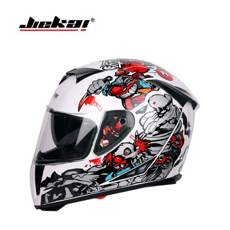 Рыцарь защиты JIEKAI двойной объектив мотоциклетный шлем JK310 полный лицо мотоциклетные шлемы из ABS с пластиковый козырек объектив - Цвет: Розовый