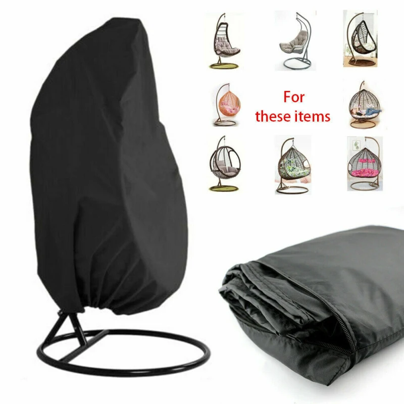

Garden Hanging Swing Chair Cover Dustproof Waterproof UV Protection Universal Cover Polyester Outdoor Furniture Set