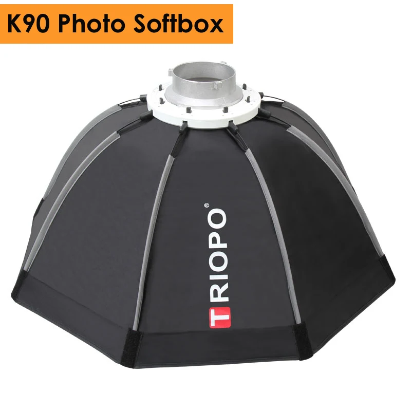  Triopo 90cm Photo Portable Outdoor Bowens Mount Octagon Umbrella Soft Box with Carrying Bag for Stu