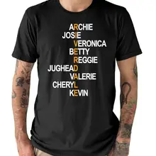 Модная футболка унисекс с изображением ривердейла, Archie, Jughead, Betty, футболка с ривердейлом, футболки
