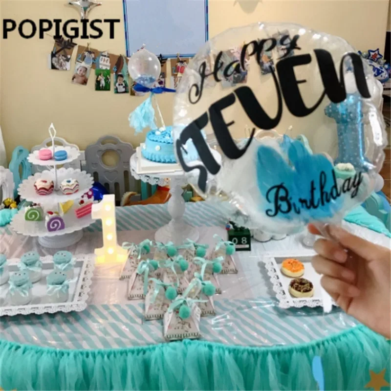 Треугольная крестины Baby Shower синий/розовый мультфильм лошадь конфеты коробки с лентой& Бирки& шары крещение вечерние Подарочная коробка 10 шт