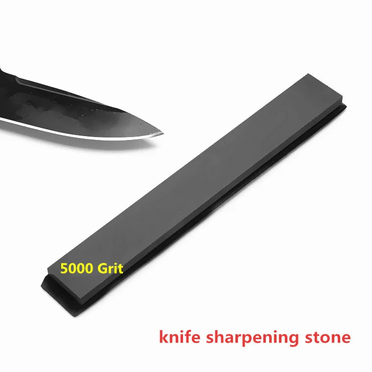 Black Useful 3000/5000 Grit Diamond knife Sharpener Angle sharpening Stone Whetstone Professional Knife Sharpener tool With Base - Color: Black