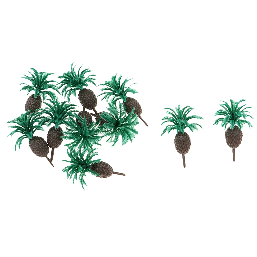 10x Miniature Sago Cyca Tree Model N Z Scale Train Railway Scenery 1/200/1/300/1/500
