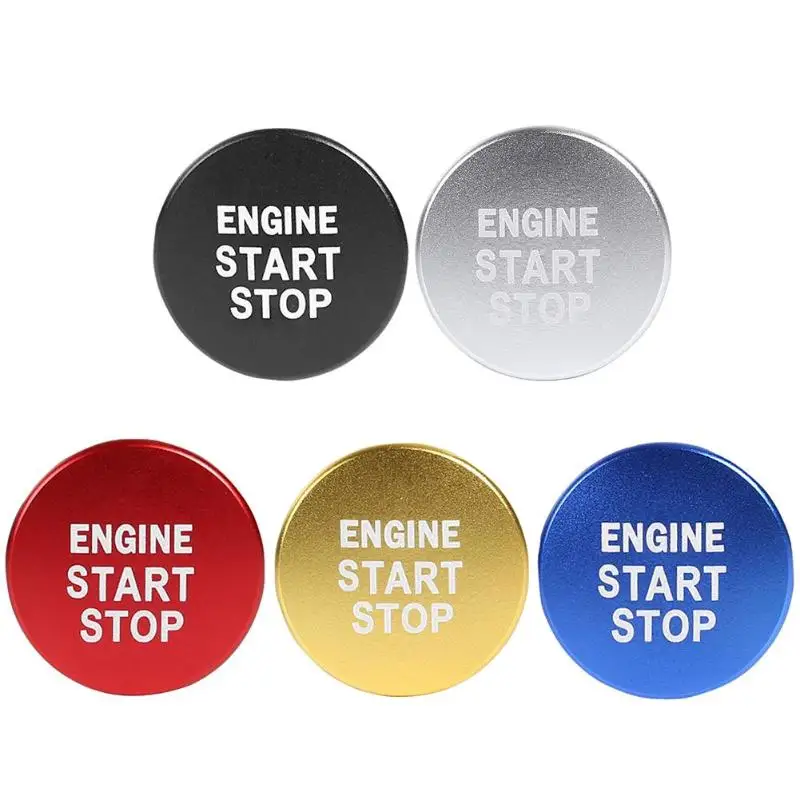 

Car Engine Ignition Start Stop Switch Push Button Ring Trim Cover Aluminum Alloy Fit Cap Sticker for Corolla C-HR RAV4 Yaris New