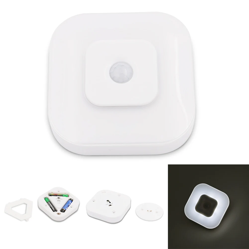 

PIR Motion Sensor Magnetic LED Infrared Wall Lamp Night Light Auto On/Off 2 Modes Lamp Using 3*AAA Battery Night Lamp