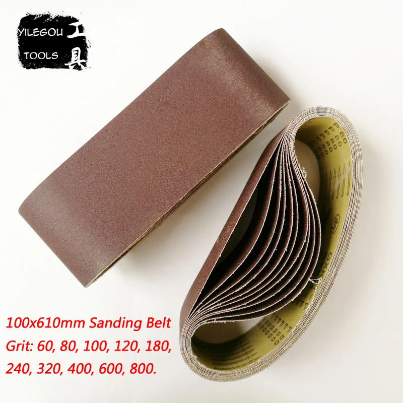 5 Pieces 100*610 mm Sanding Belt 4